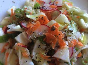 Coleslaw with Juniper Berry and Rosemary Salt
